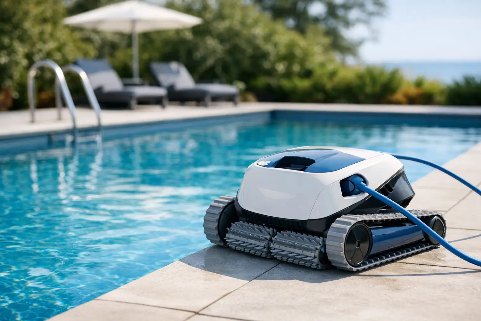 Poolroboter-Test für Rechteckbecken