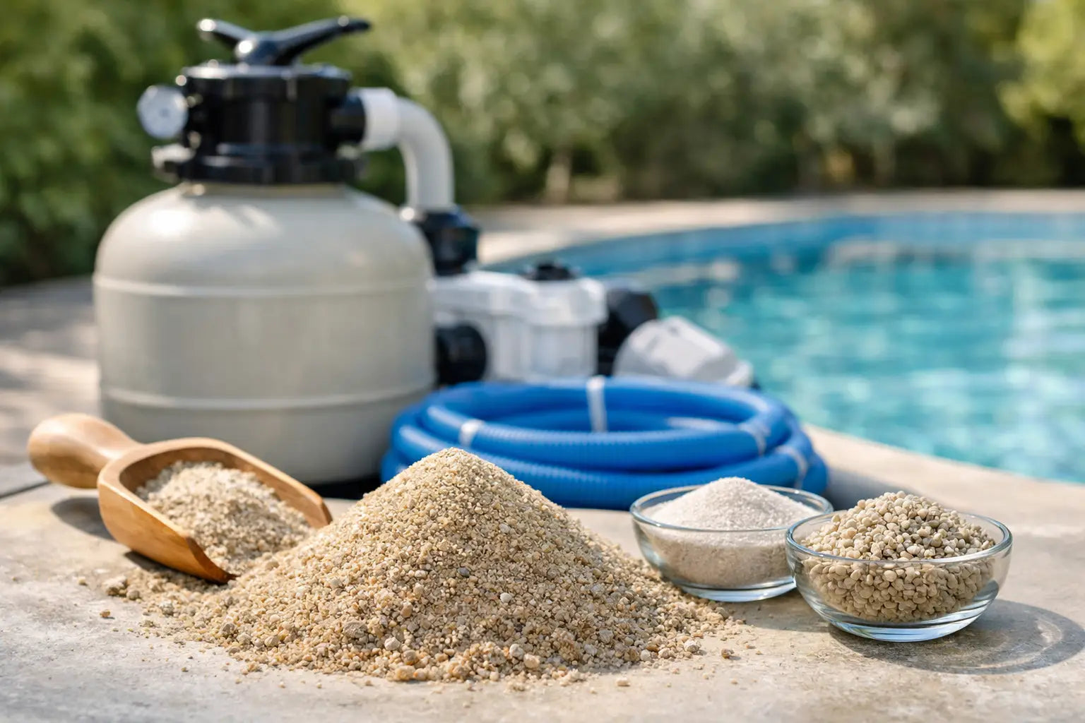 Welchen Filtersand für Poolfilter wählen?