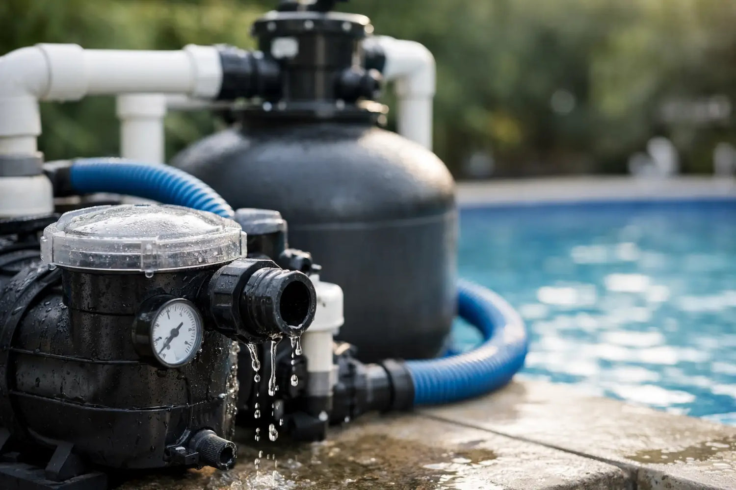 Warum verliert die Poolpumpe Druck?