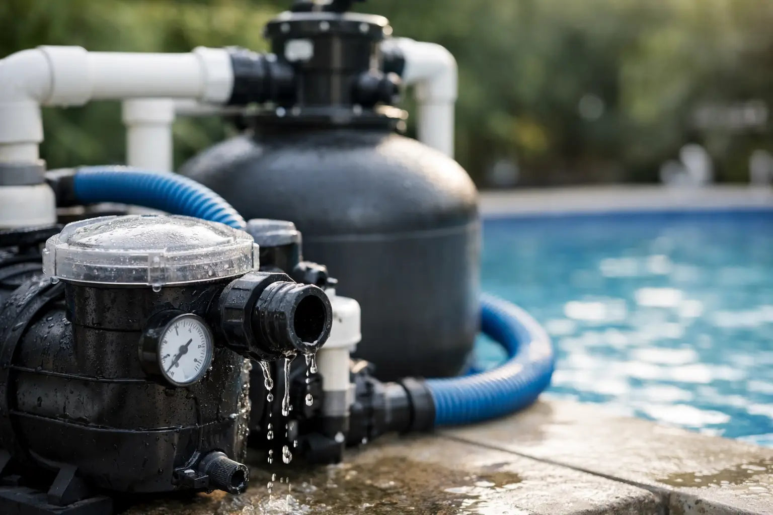 Warum verliert die Poolpumpe Druck?