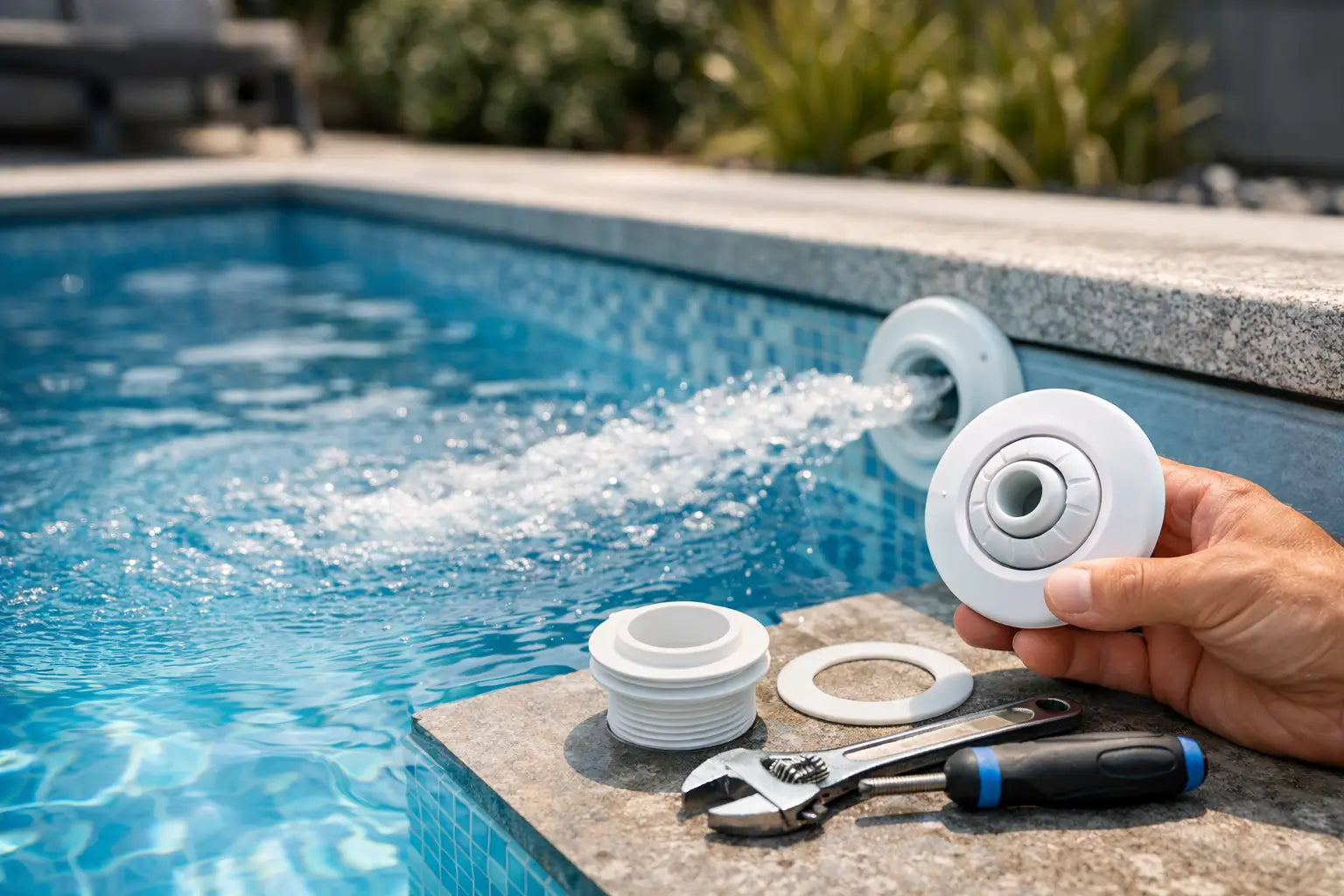 Pool Einlaufdüse nachrüsten - so geht’s