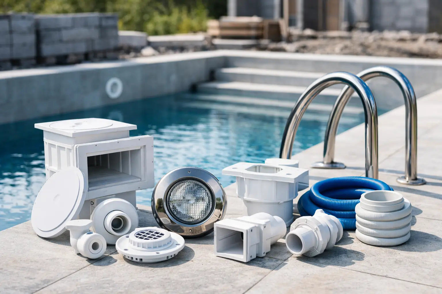 Pool-Einbauteile beim Neubau: Leitfaden