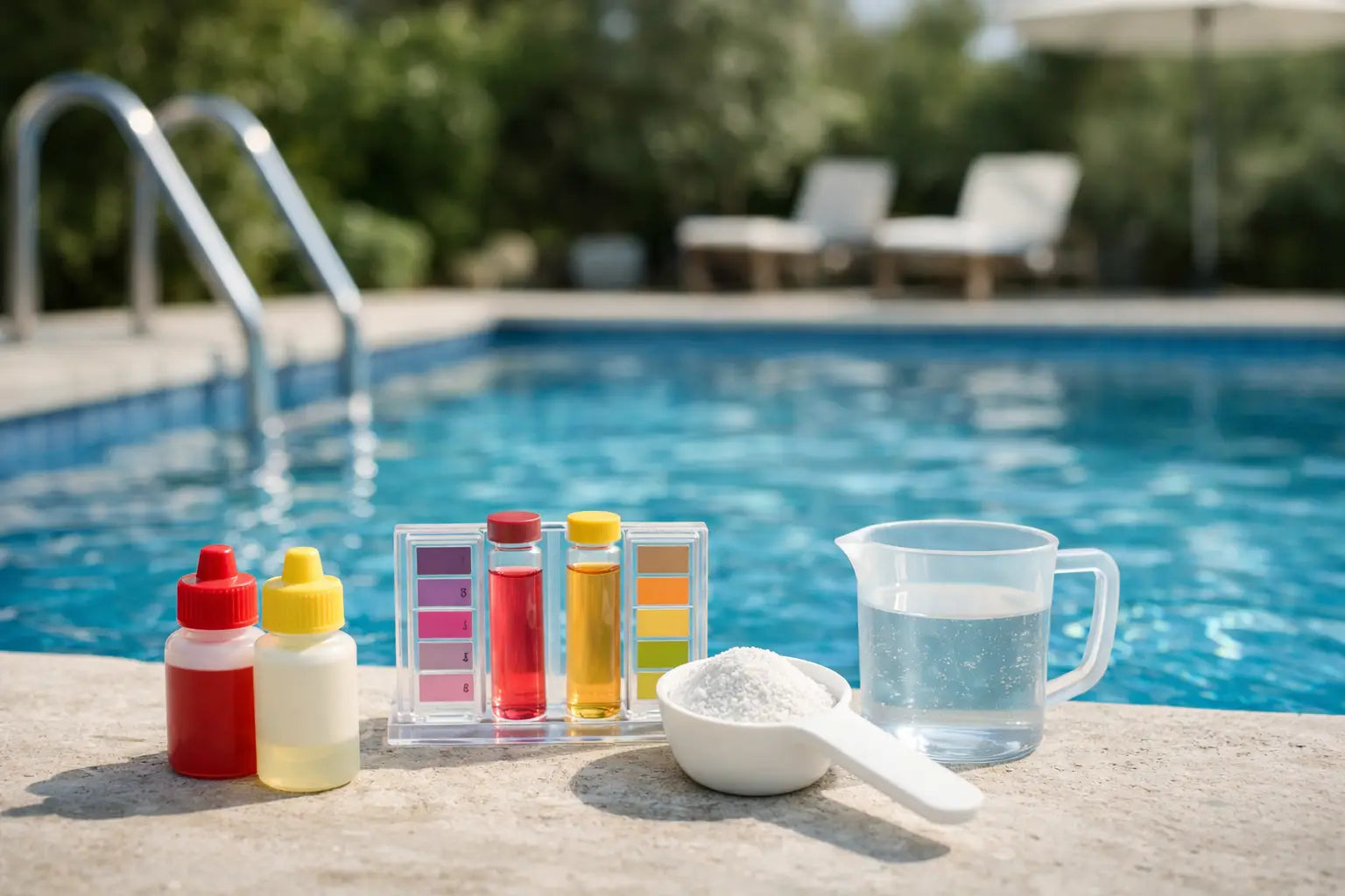 pH-Wert im Pool zu hoch? So senken Sie ihn