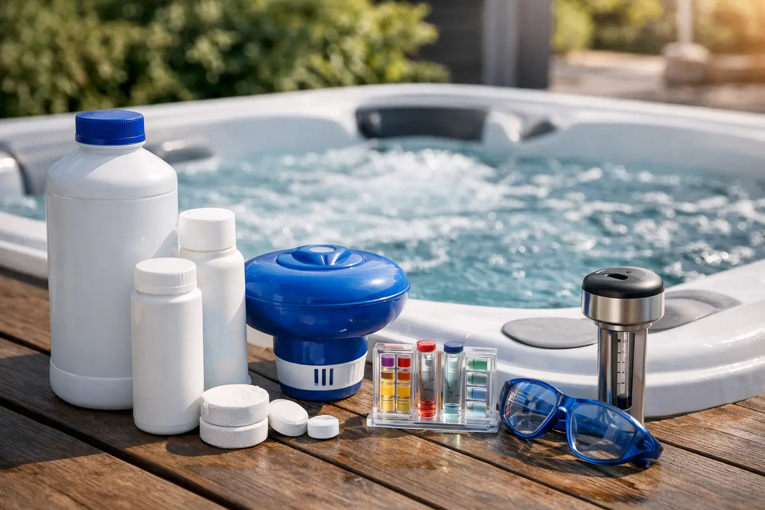 Welches Desinfektionsmittel für Whirlpool-Wasser?