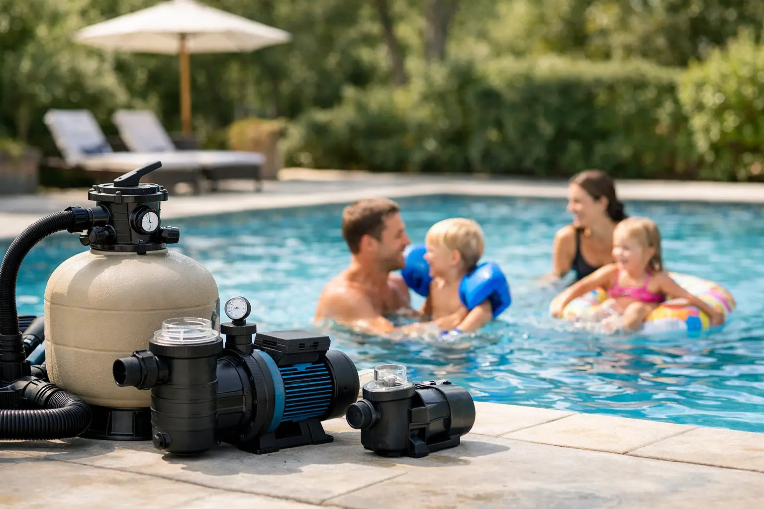 Beste Poolpumpen für Familienpool wählen
