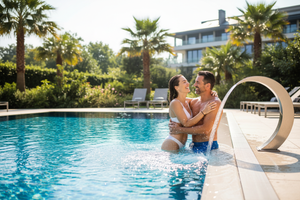 Schwalldusche am Beckenrand