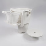 Skimmer Ocean De Luxe M5 Edelstahleinsätze A4 ABS weiss Doppellippendichtung Ocean-Einzelverpackung