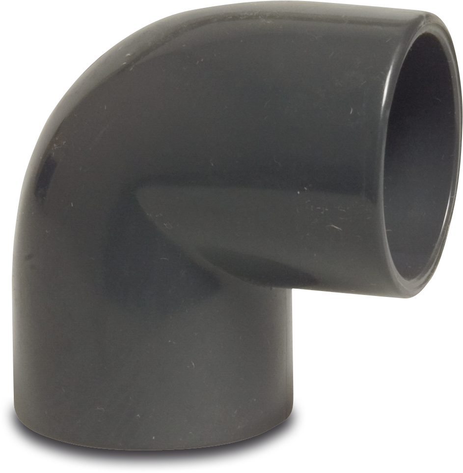 Winkel 90° PVC D63 mm Klebemuffe PN 16