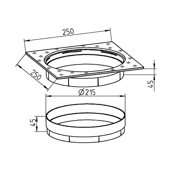 Ocean Skimmer Höhenverlängerung deluxe für Skimmer M5