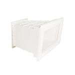 Verbreiterung für Skimmer Ocean® M5 Edelstahleinsätze A4 6° ABS weiss für Polyesterpools