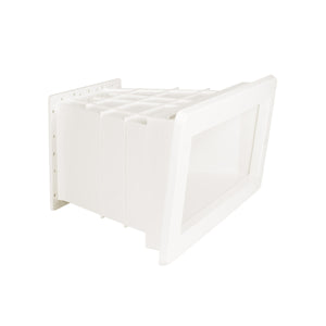 Verbreiterung für Skimmer Ocean® M5 Edelstahleinsätze A4 6° ABS weiss für Polyesterpools
