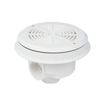 Ocean® Bodenablauf M5 Edelstahleinsätze A4 ABS weiß mit M5 Schrauben, 2" Innengewinde