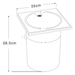 Ocean® Wasserstandsregelsystem, mechanisch, Wasseranschluss 3/8", d63/d50 mit verstellbarem Schwimmer