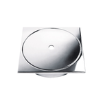 Abdeckung für Skimmer Ocean® quadratisch V4A 250 x 250 mm AISI 316 inkl. runder Abdeckung und Höhenausgleich 4,5 cm