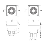 Kabelanschlussdose Ocean® ABS weiss Gewindeanschluss CB-100 Höhe = 100 mm