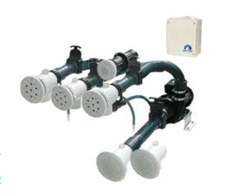 Neptun Fertigmontagesatz 3 Massagedüsen ABS 4,0KW/400V