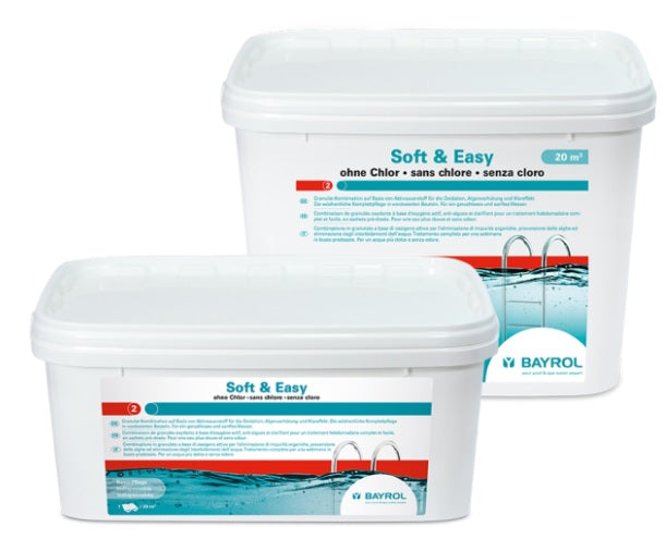 Bayrol Soft &amp; Easy, 20 m³ (16 Beutel) 4,48Kg Aktivsauerstoffmethode in Granulatf