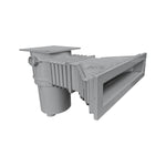 Smart Hochwasserstandskimmer High500, ABS, weiß, mit Messingbuchsen