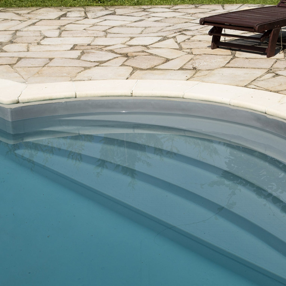 ACRYL Schwimmbadfolie deluxe , 165 cm,25m Rolle hellgrau