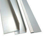 Blechwinkel 90° beschichtet, 50x50x2000 mm, aussen beschichtet, grau