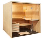 Elementsauna Indoor Panorama Large, aus Fichte 2139 x 2152 x 2010mm