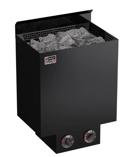 Elektro Saunaofen Nordex Next mit integrierter Steuerung 9 kW Black