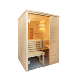 Alaska Mini Infra+ Massivsauna: Sauna-Infra-Kombi 1600 x 1100 x 2040 mm