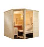 Alaska Corner Infra+ Massivsauna: Sauna-Infra-Kombi 2060 x 2060 x 2040 mm