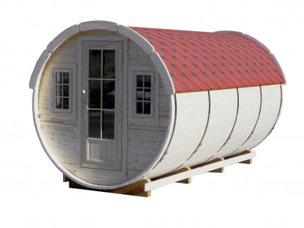 FASS ZUM SCHLAFEN Ø2,2 X 4,4 M MIT MÖBELN