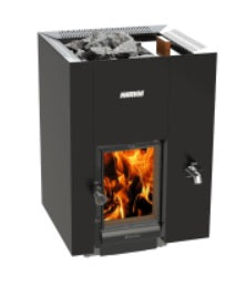 Linear 22 GreenFlame RS musta Holz Saunaofen