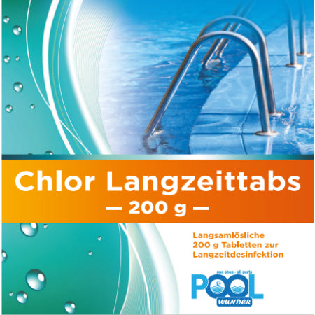 Cloro pastiglie a lento scioglimento da 200g, 1Kg