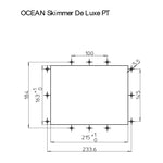 Skimmer Ocean De Luxe PT ABS weiss Doppellippendichtung Ocean-Einzelverpackung