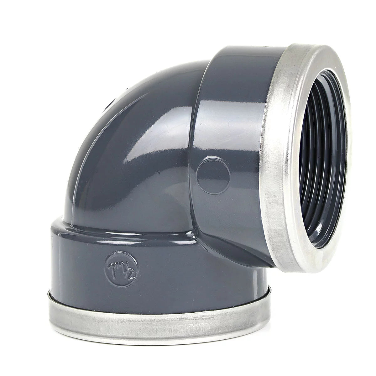 Winkel 90° PVC DA63x2 IG verstärkt